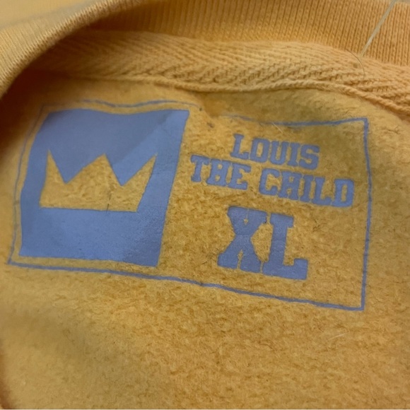 Louis The Child Sweatshirt Official Tour Merch Bold Graphic Gold Black XL - Picture 3 of 5
